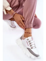 Dámské Tenisky na platformě model 21603148 Bíle - Cross Jeans