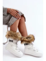 Dámské šněrovací boty bílé model 21635480 - Boto Dámské šněrovací boty bílé model 21635480 - Boto