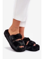 Dámské Kožené Pantofle Na Platformě Černé Talfedi Dámské Kožené Pantofle Na Platformě Černé Talfedi