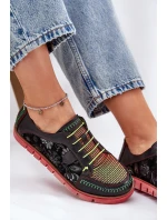 Kožené Polobotky Dámské Vzorované model 21691382 Černé - Maciejka