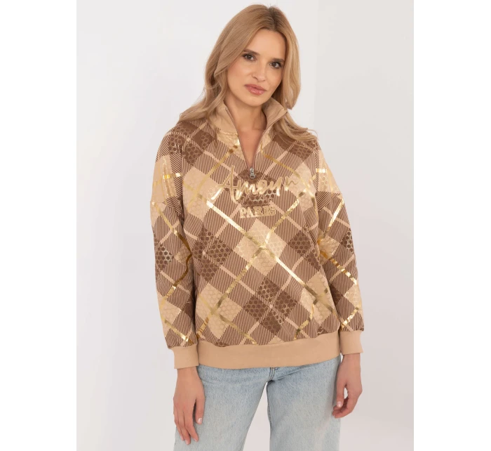 Mikina CLM BL model 20683784 camel - FPrice Mikina CLM BL model 20683784 camel - FPrice