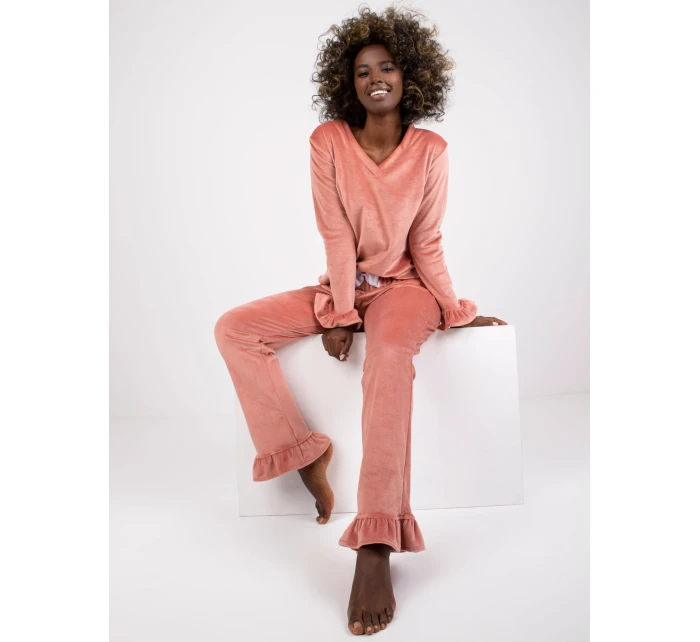 Pyžamo RV PI 7394.23X tmavě růžová