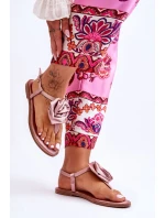 Dámské žabky s látkou Rose Nude Carisma Dámské žabky s látkou Rose Nude Carisma