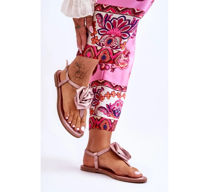 Dámské žabky s látkou Rose Nude Carisma Dámské žabky s látkou Rose Nude Carisma