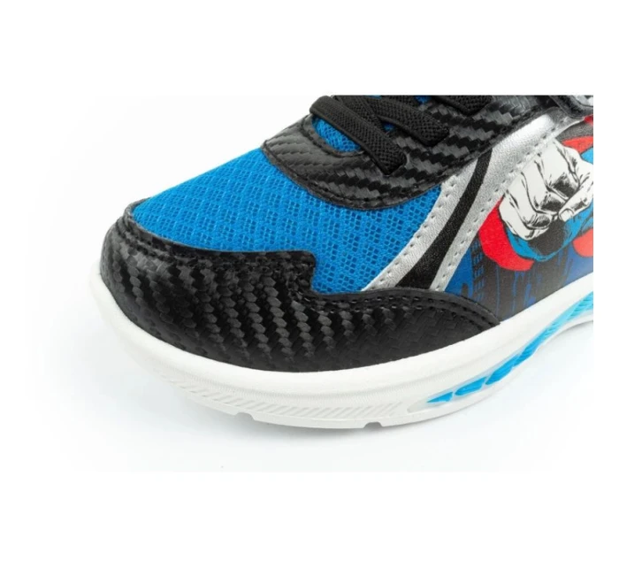 Leomil dětské sportovní boty tenisky pro chlapce Superman LED