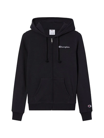 Dámská mikina s kapucí na zip černá model 22119569 KK001 - CHAMPION Dámská mikina s kapucí na zip černá model 22119569 KK001 - CHAMPION