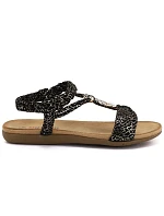 Dámské nazouvací sandály černé Artiker 58C0629