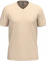 Kariban K 357 Pánské tričko s výstřihem do V 20.K357 light sand