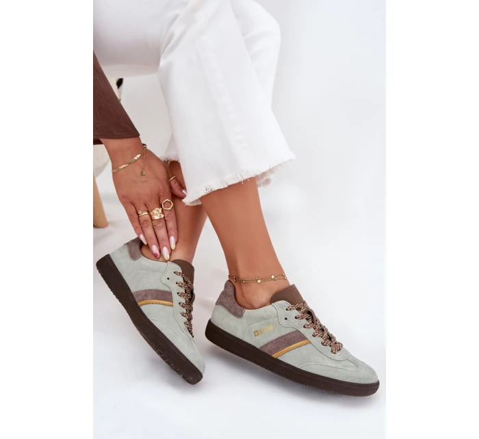 Dámské Nízké Sněhule Z Semiše Big Star SS274678 HI-POLY SYSTEM Mátové Dámské Nízké Sněhule Z Semiše Big Star SS274678 HI-POLY SYSTEM Mátové