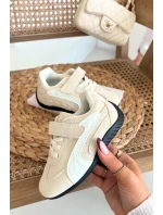 Dětské sportovní boty s přezkou béžové model 21731729 - Boto Dětské sportovní boty s přezkou béžové model 21731729 - Boto