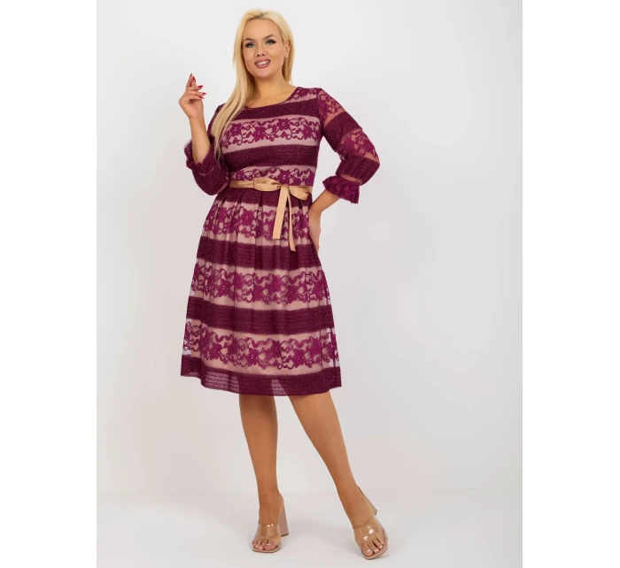 Dámské šaty LK SK 507356 šaty.01 fialová