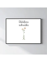 Personalizovaný magický fotoobraz v rámu - 50x70 - květinová zahrádka Personalizovaný magický fotoobraz v rámu - 50x70 - květinová zahrádka