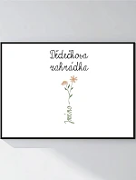 Personalizovaný magický fotoobraz v rámu - 50x70 - květinová zahrádka