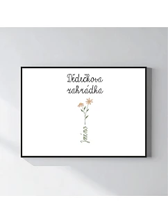 Personalizovaný magický fotoobraz v rámu - 50x70 - květinová zahrádka