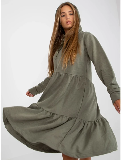 Šaty model 17679496 khaki - FPrice Šaty model 17679496 khaki - FPrice