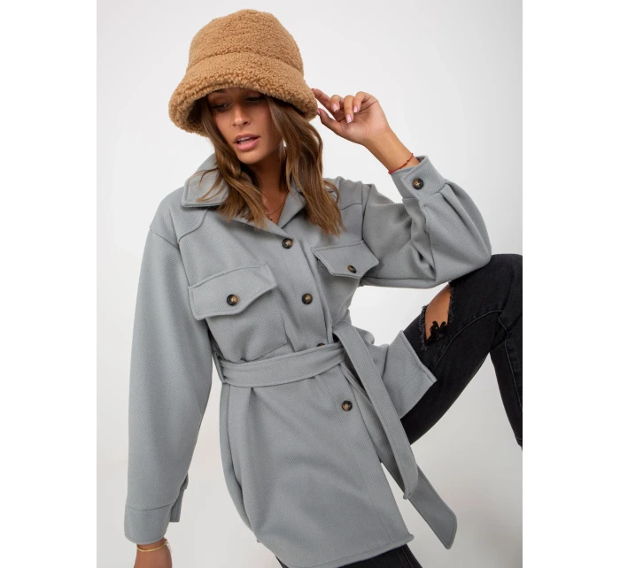 Dámský kabát EM EN 2939 1.59P šedý