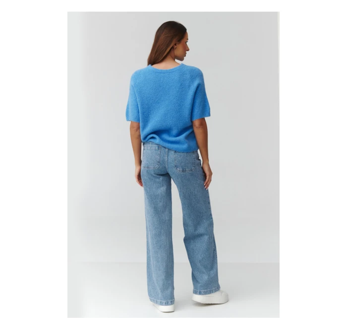 Svetr s krátkým rukávem  model 224083 Makadamia