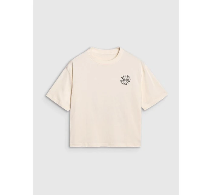 Dámské tričko oversize s potiskem 4F 4FWSS25TTSHF1993-11S Dámské tričko oversize s potiskem 4F 4FWSS25TTSHF1993-11S