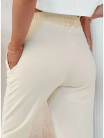 SWAN krémové dámské tepláky FashionStreet UY2086 SWAN krémové dámské tepláky FashionStreet UY2086