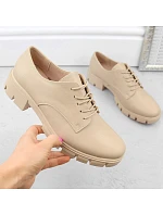 M.Daszynski W SAN33C béžové polobotky M.Daszynski W SAN33C béžové polobotky