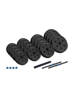 Nastavitelné bitumenové činky s konektorem 2x15 kg REBEL ACTIVE