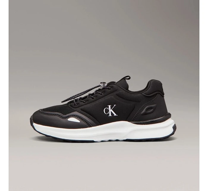 Calvin Klein dámské tenisky V3X9-83010-1464999 BLACK LOW CUT LACE-UP SNEAKERS