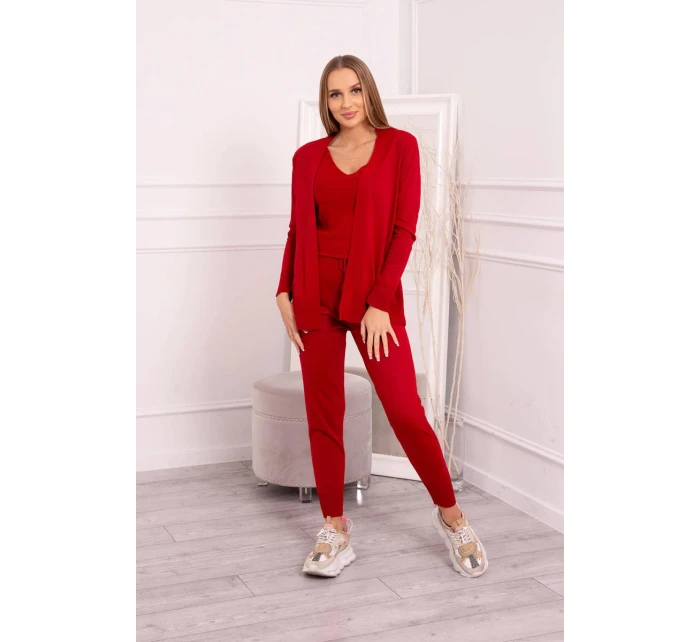 Sada svetrů 3-dílná červená