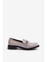 Dámské lakované mokasíny šedé Nerilaja Dámské lakované mokasíny šedé Nerilaja