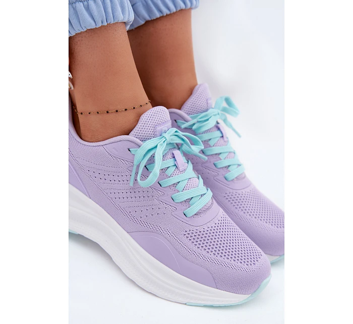 Dámské sportovní boty na platformě Levandulové Gelirae Dámské sportovní boty na platformě Levandulové Gelirae