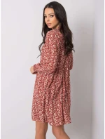 Šaty D50016F30263A tmavě oranžová Šaty D50016F30263A tmavě oranžová