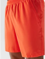 Pánské sportovní šortky z recyklovaných materiálů 4F - oranžové Pánské sportovní šortky z recyklovaných materiálů 4F - oranžové