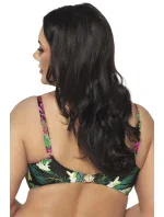 Vrchní díl plavek SK-201 zelený s potiskem - Ava