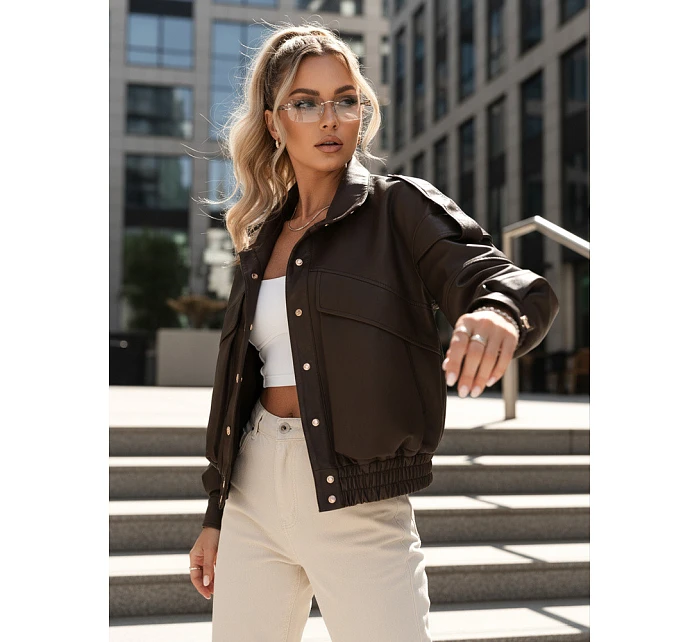 Kurtka damska z ze i brązowa model 22042890 - FashionStreet