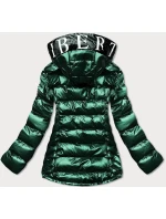 DAMSKA KURTKA PIKOWANA Z KAPTUREM ZIELONA model 21243133 - SPEED.A