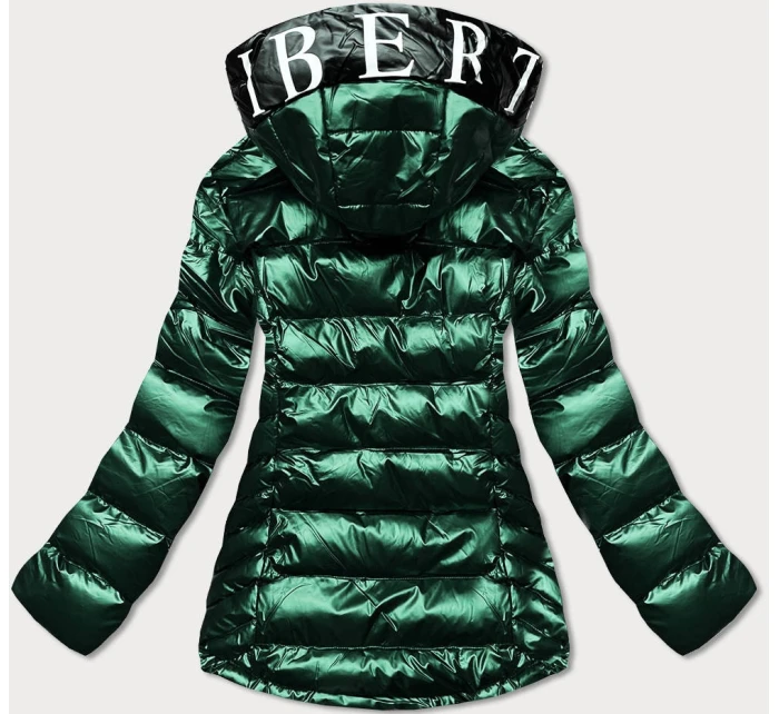 DAMSKA KURTKA PIKOWANA Z KAPTUREM ZIELONA model 21243133 - SPEED.A