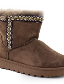 Dámské sněhule semišové hnědé model 21906182 - Potocki