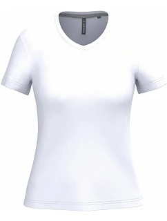 Kariban K 381 Dámské tričko s výstřihem do V 20.K381 white