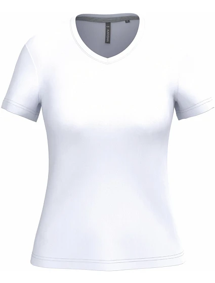 Kariban K 381 Dámské tričko s výstřihem do V 20.K381 white Kariban K 381 Dámské tričko s výstřihem do V 20.K381 white
