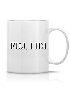 FUJ, LIDI - klasický bílý keramický hrníček 300 ml