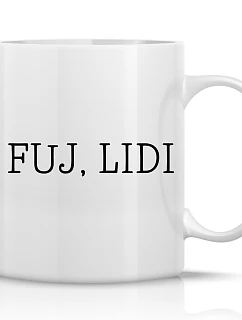 FUJ, LIDI - klasický bílý keramický hrníček 300 ml