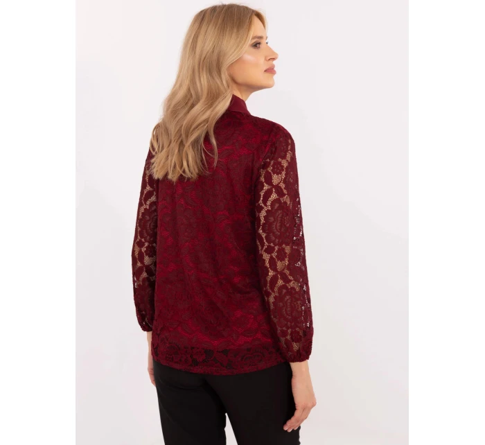 Dámská košile MI KS C242.16X Bordó - FPrice