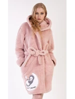 Dámský župan krátký s kapucí Sweet model 19162739 - Vienetta Dámský župan krátký s kapucí Sweet model 19162739 - Vienetta