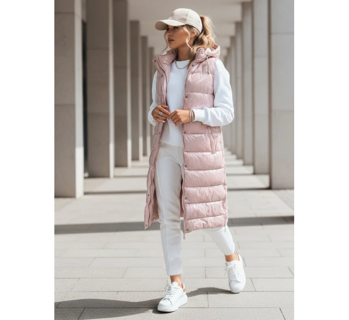 Dámská prošívaná vesta GANTINI růžová FashionStreet TY3740