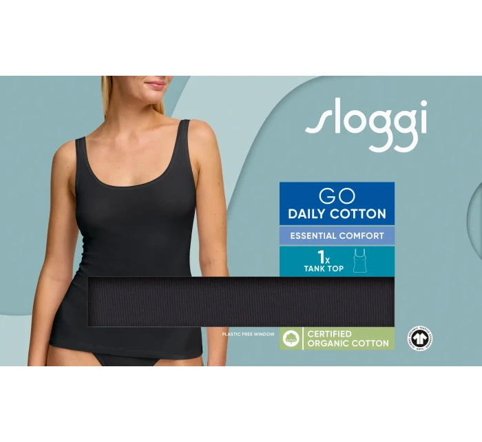 sloggi GO Daily Cotton Tank top - BLACK - SLOGGI BLACK - SLOGGI