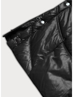 Lehká černá dlouhá dámská bunda (H-203)