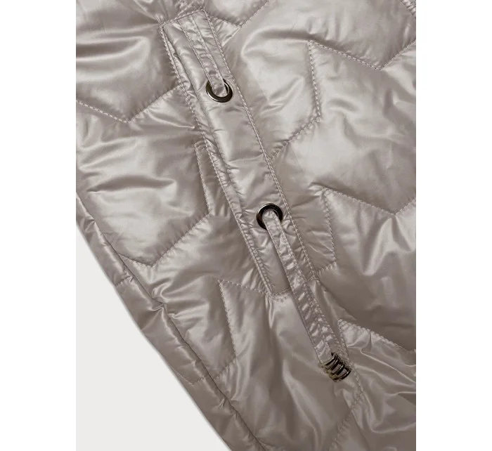 Světle béžová dámská vesta se lemem na spodním  model 19699829 - S'WEST