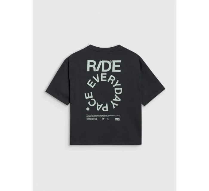 Dámské tričko oversize s potiskem 4F 4FWSS25TTSHF1993-20S Dámské tričko oversize s potiskem 4F 4FWSS25TTSHF1993-20S