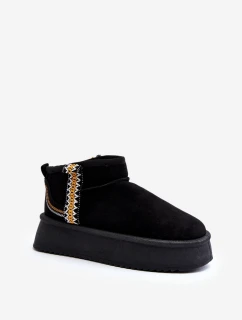 Sněhule Na Platformě S Vzorem Černé model 21645925 - Boto