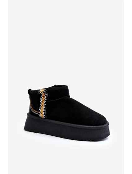 Sněhule Na Platformě S Vzorem Černé model 21645925 - Boto Sněhule Na Platformě S Vzorem Černé model 21645925 - Boto