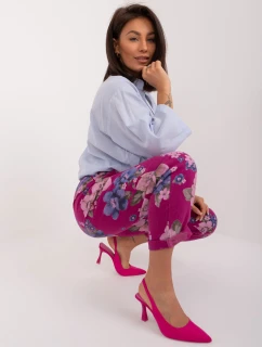 Kalhoty DHJ SP 1365.89 fialová